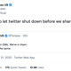 A screenshot of the quote tweet from Tampax stating that it had to publish its controversial tweet before Twitter shut down.